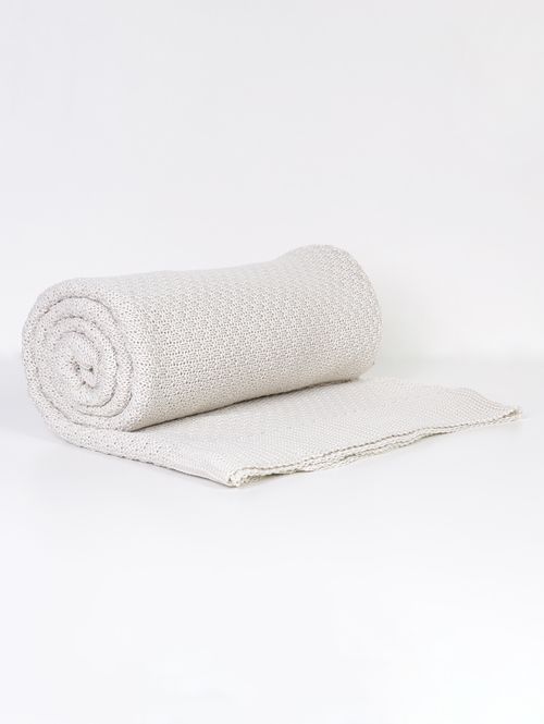 Manta Para Sofá Tricot Classic OFF WHITE