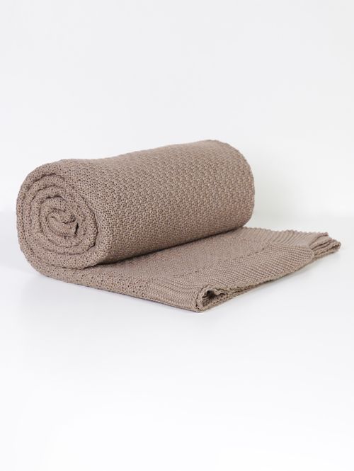 Manta Para Sofá Tricot Classic BEGE