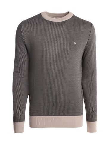 Blusão Tricot Jacquard Dixie Masculino BEGE