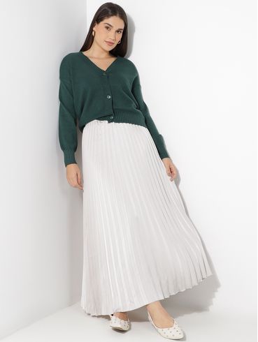 Saia Midi Autentique Feminina GELO
