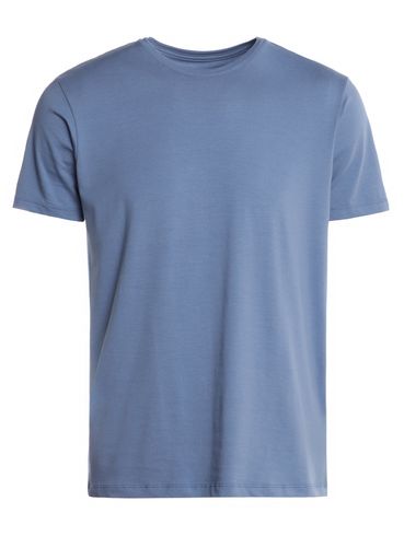 Camiseta Básica Algodão Peruano Elétron Masculina AZUL
