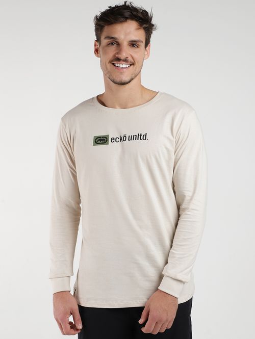 Camiseta Manga Longa Masculina AREIA