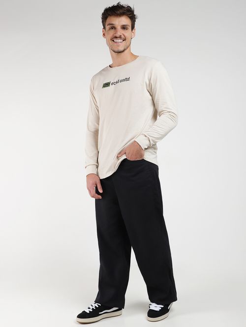 Camiseta Manga Longa Masculina AREIA