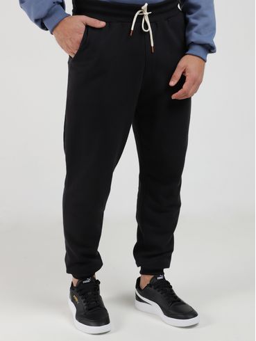 Calça Moletom Jogger Masculina PRETO