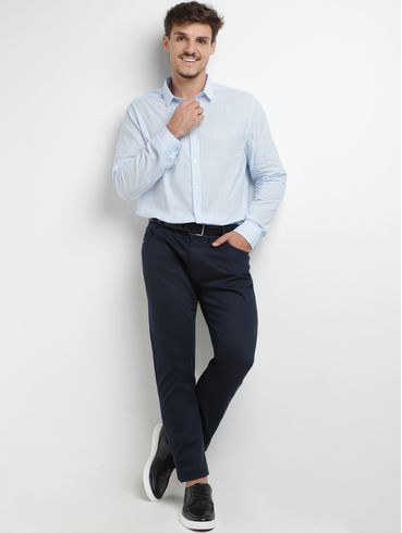 Calça Sarja Slim Masculina MARINHO