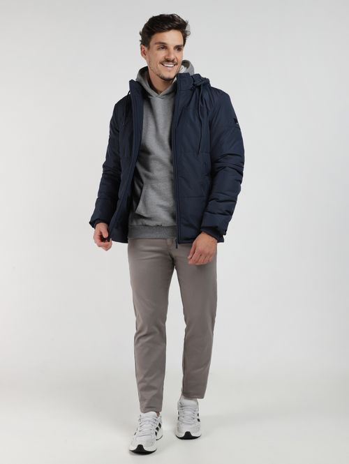 Moletom com Capuz Masculino MESCLA ESCURO