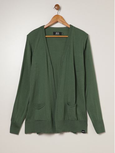 Casaco Alongado Plus Size Feminino VERDE