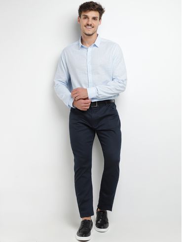 Camisa Confort Verano Flame Eletrón Masculina AZUL CLARO