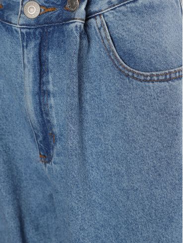 Calça Jeans Loose Fit Autentique Feminina AZUL