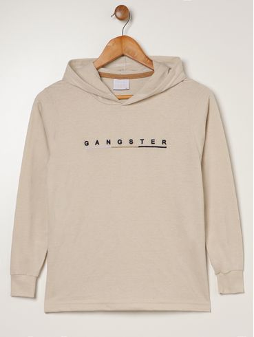 Camiseta Manga Longa Juvenil Para Menino - OFF WHITE