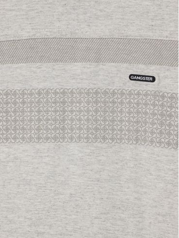 Camiseta Manga Longa Gangster Juvenil Para Menino- MESCLA