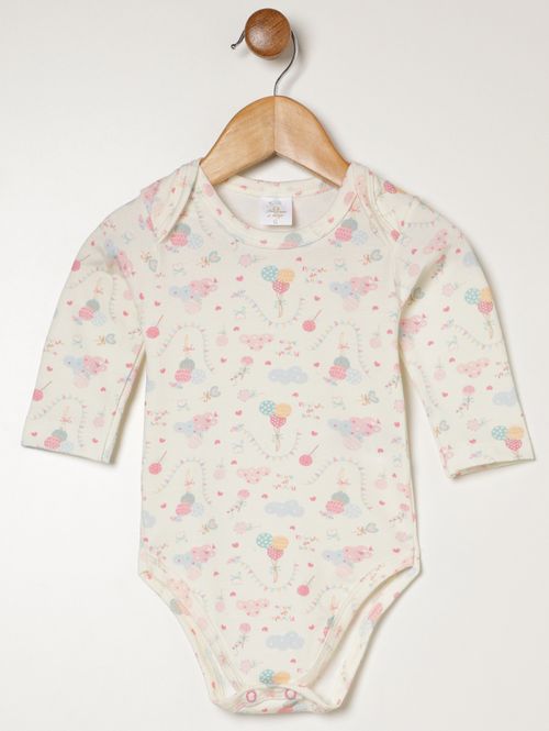 Body Infantil Para Bebê - OFF WHITE