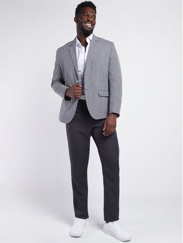 Blazer Oxford Masculino CINZA