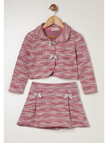 Conjunto Longo Infantil Para Menina - ROSA