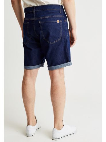 Bermuda jeans barra dobrada
