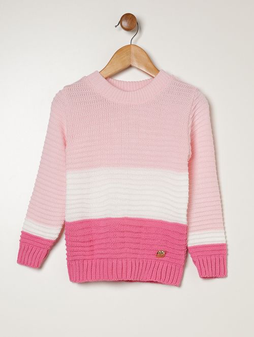 Blusão Tricot Infantil Para bebê - ROSA
