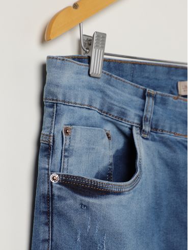 Calça Jeans Plus Size Masculina AZUL
