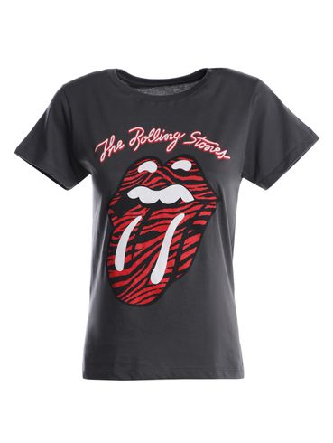 Blusa Manga Curta Rolling Stones Feminina CHUMBO