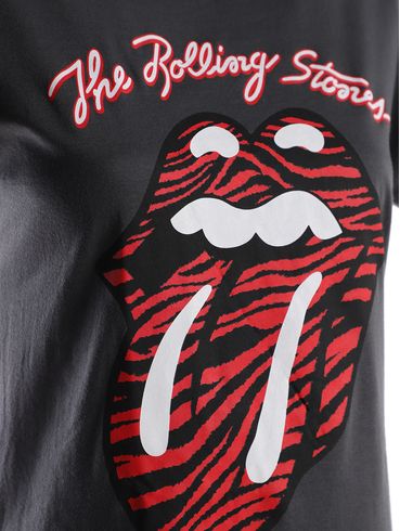 Blusa Manga Curta Rolling Stones Feminina CHUMBO