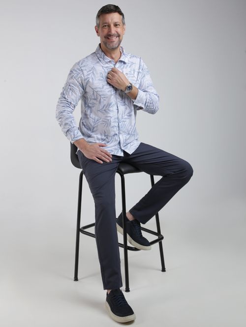 Camisa Manga Longa Masculina OFF WHITE