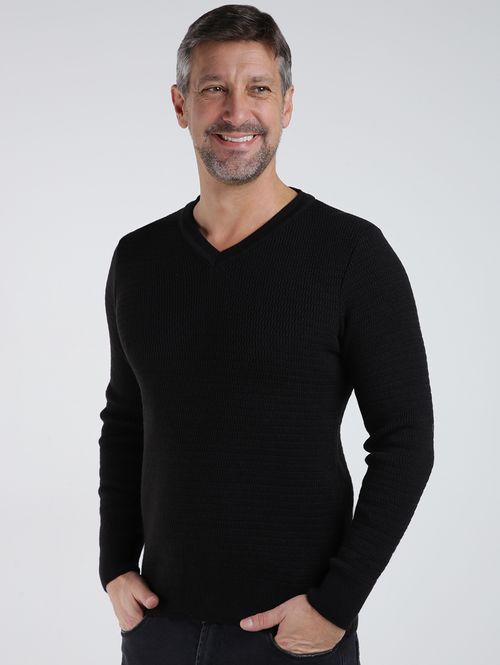Blusão Tricot Masculino PRETO