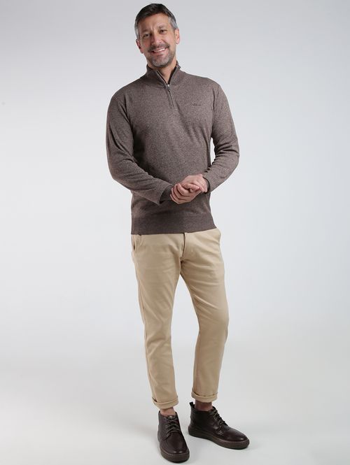 Blusão Tricot Dixie Masculina MARROM