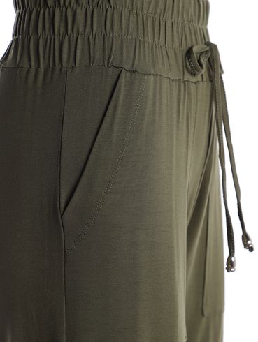Calça Malha Wide Leg Autentique Feminina VERDE