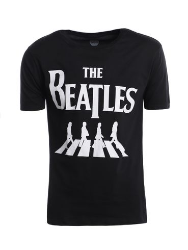 Camiseta Manga Curta The Beatles Masculina PRETO