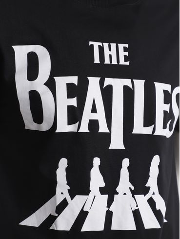 Camiseta Manga Curta The Beatles Masculina PRETO
