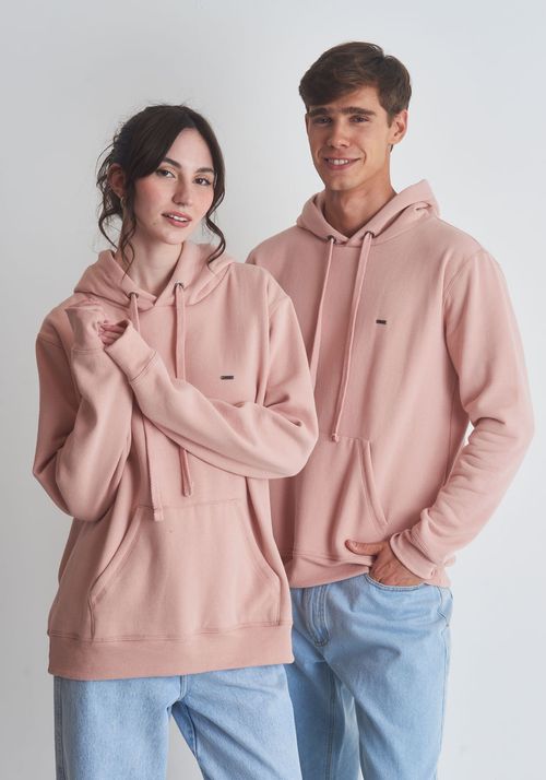 Moletom Canguru Básico Rose