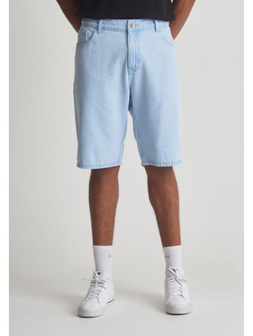 Bermuda jeans marmorizada