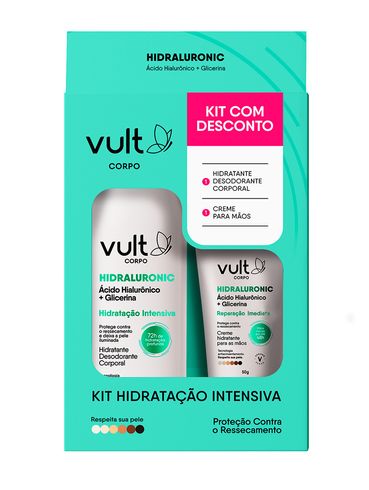 Kit Hidratante Corporal e Mãos Hidrauluronic Vult UNICO