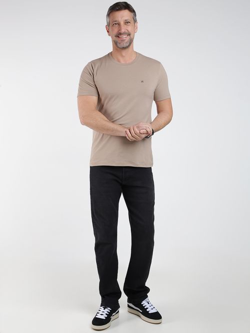 Camiseta Básica Eletrón Masculina CAQUI