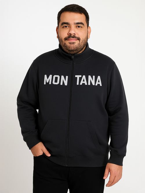 Jaqueta Moletom Plus Size Masculina CHUMBO