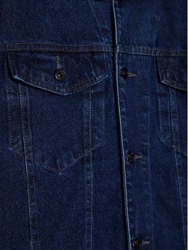 Jaqueta Jeans Plus Size Masculina AZUL