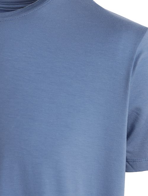 Camiseta Básica Algodão Peruano Elétron Masculina AZUL