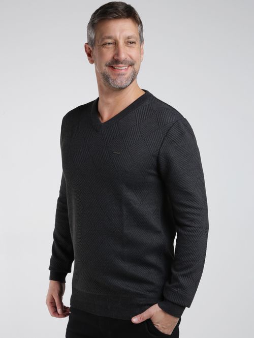 Blusão Tricot Trabalhado Dixie Masculino PRETO