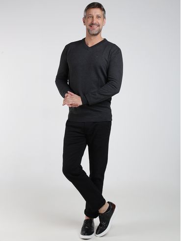 Blusão Tricot Trabalhado Dixie Masculino PRETO