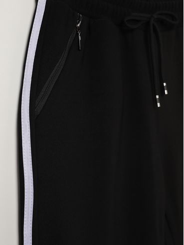 Calça Malha Jogger Juvenil Para Menina - PRETO