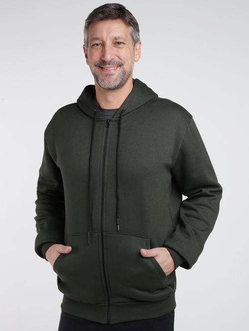 Jaqueta Moletom com Capuz Vels Masculina VERDE