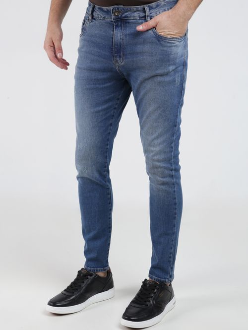 Calça Jeans Skinny Masculina AZUL