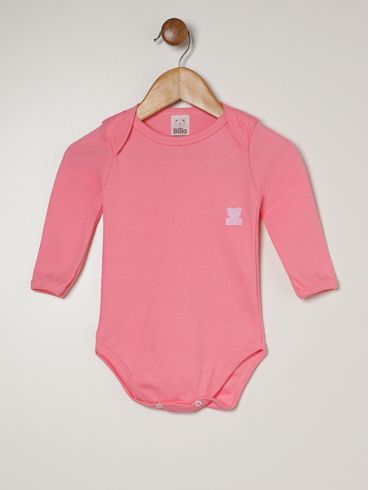 Kit Com 03 Body Infantil Para Bebê - ROSA/BRANCO/ROSA CLARO