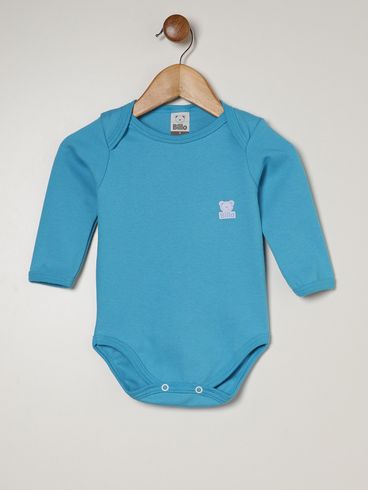 Kit Com 03 Body Infantil Para Bebê - AZUL/VERDE/AZUL CLARO