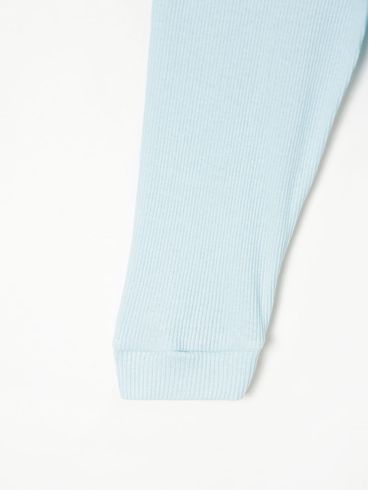 Ceroula Canelada Infantil Para Bebê - Azul