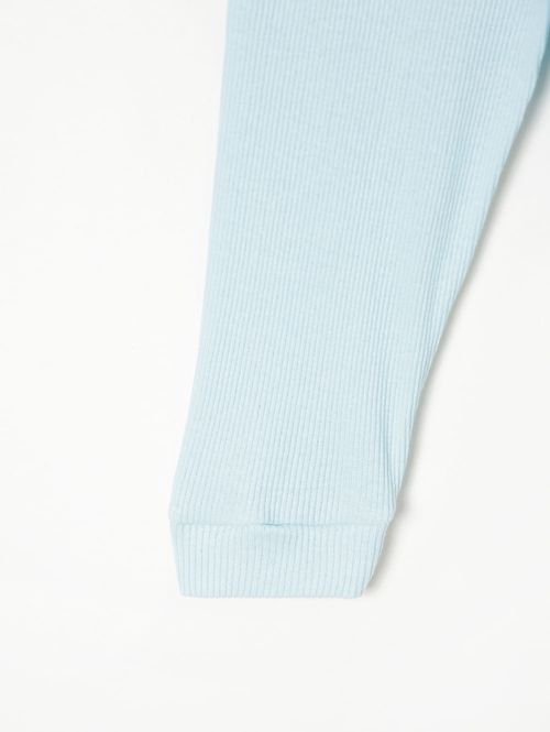 Ceroula Canelada Infantil Para Bebê - Azul