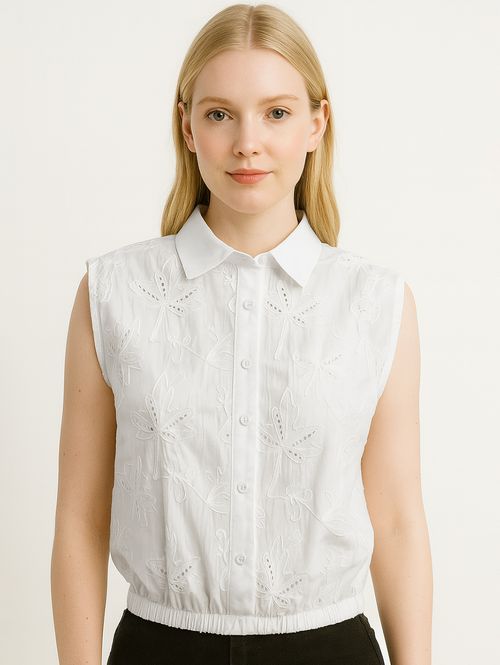 Camisa Manga Curta Eagle Rock Feminina BRANCO