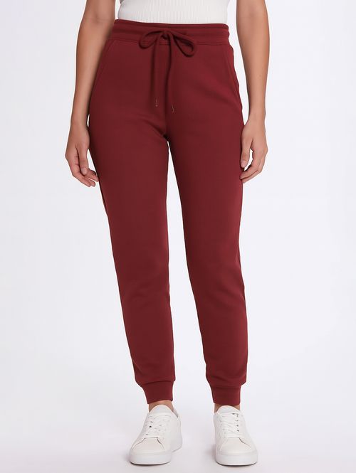 Calça Jogger Moletom Feminina VINHO