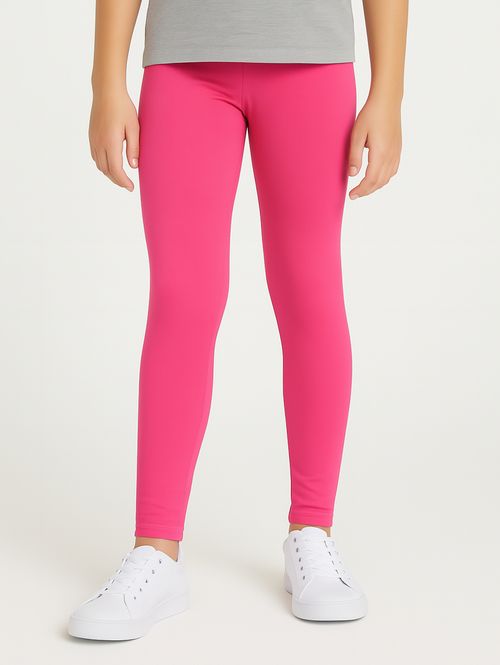 Calça Legging Juvenil Para Menina - Rosa Pink
