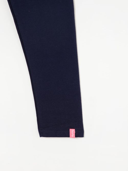 Calça Legging Juvenil Para Menina - Azul Marinho