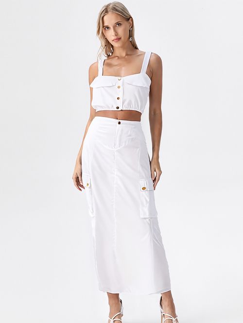 Conjunto Cargo Eagle Rock Feminino OFF WHITE